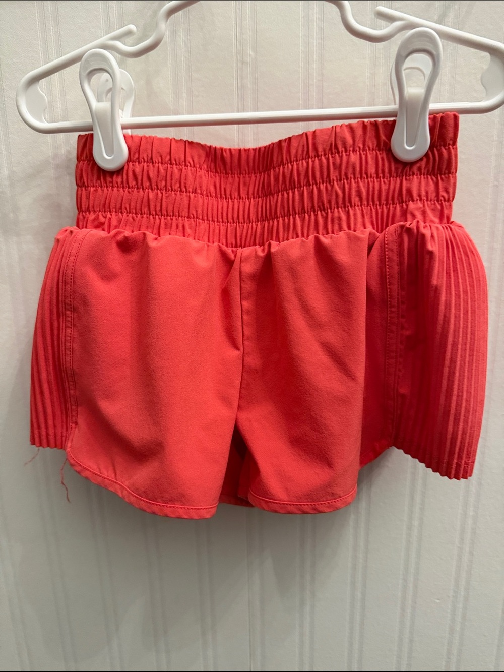 all in motion Coral Elastic-Waist Pleated Side Skort Shorts